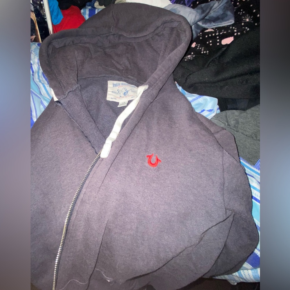 True religion zipup hoodie